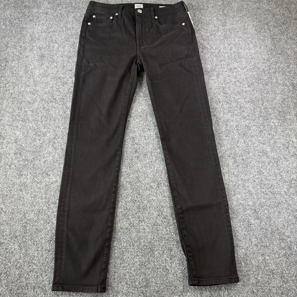 Edwin Pixie Jeans Black Mid Rise Skinny Stretch Size 27 Y2K NWT
